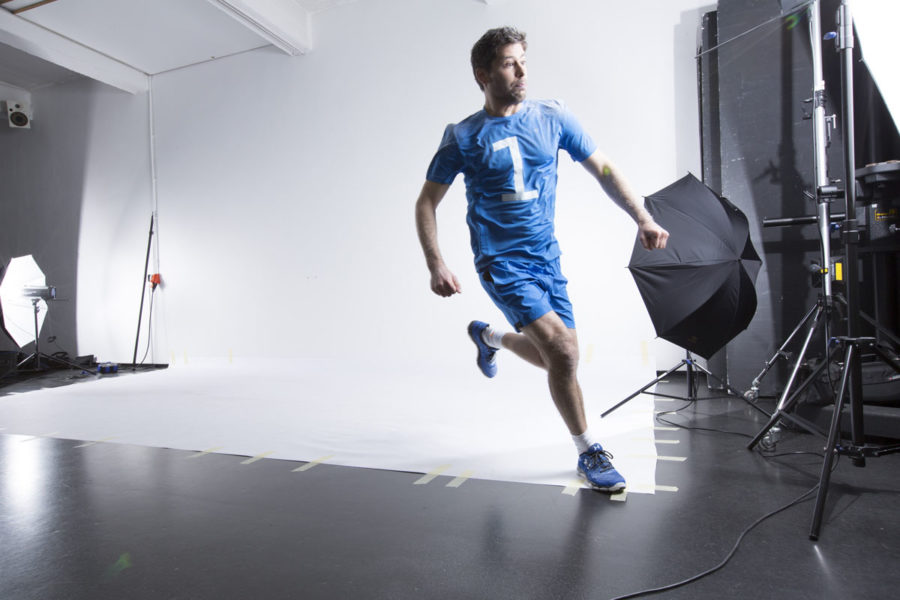 MakingOf Fotoshooting Fotostudio Running Sport Blitz